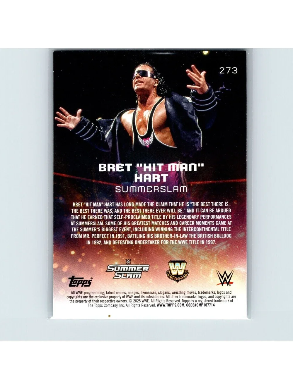 2025 Topps Universe WWE Bret 